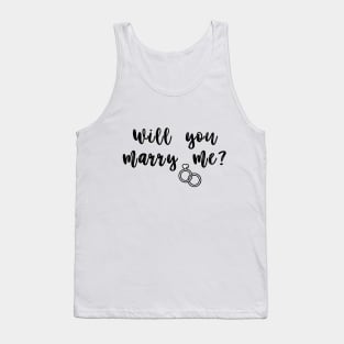 Couple Matching Marriage Proposal – Will You Marry Me Design Tank Top